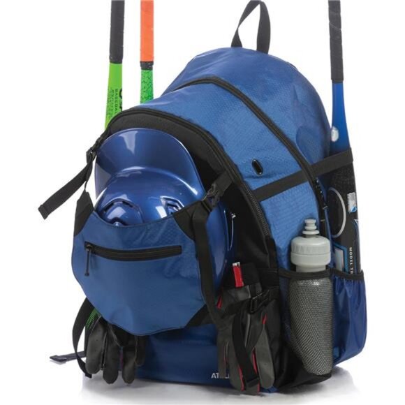 Baseball Backpack with External Helmet Holder for Baseball, T-Ball & Softball - Picture 1 of 7